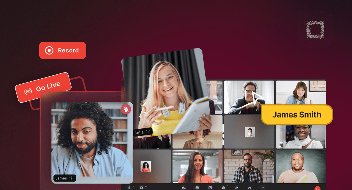 Live broadcast and webinar features