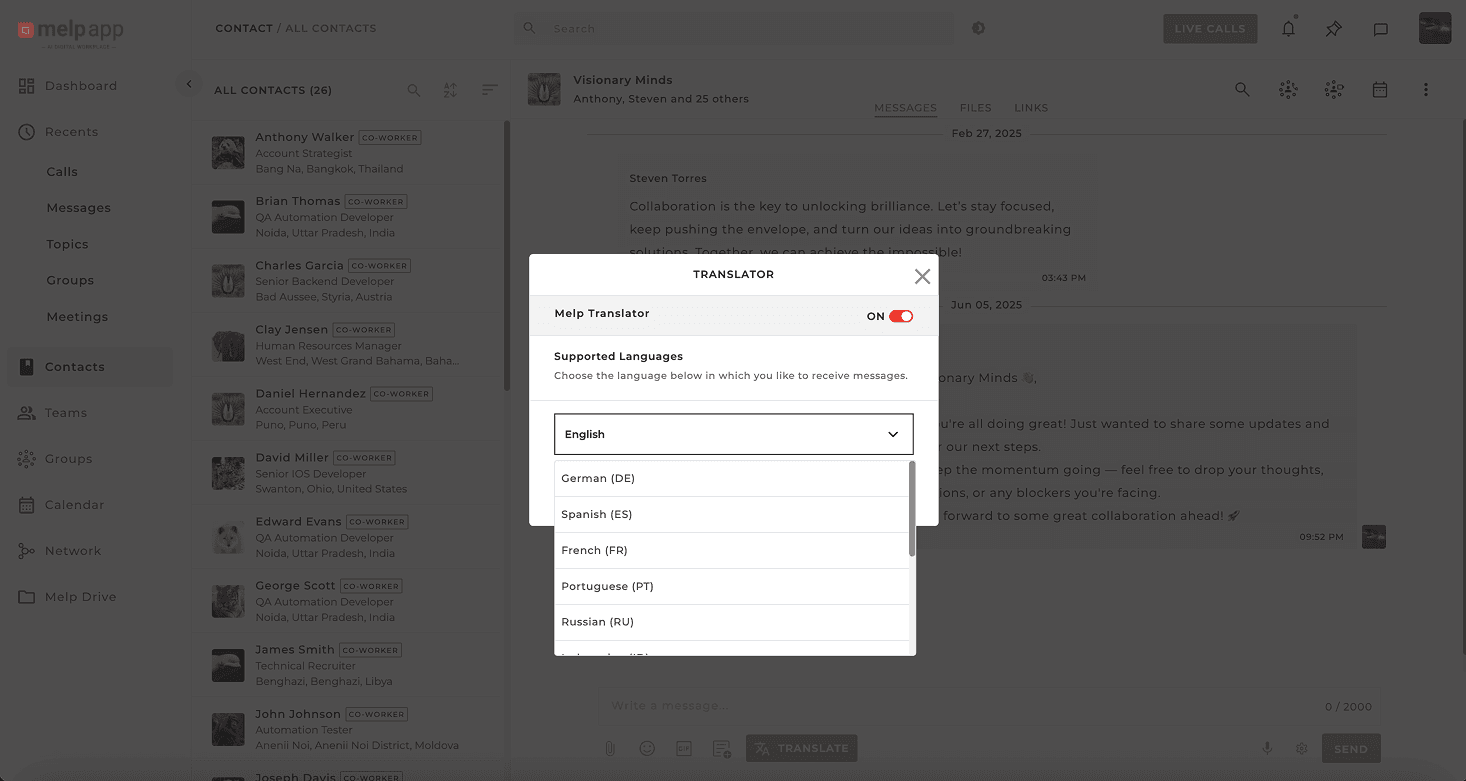 Translation language