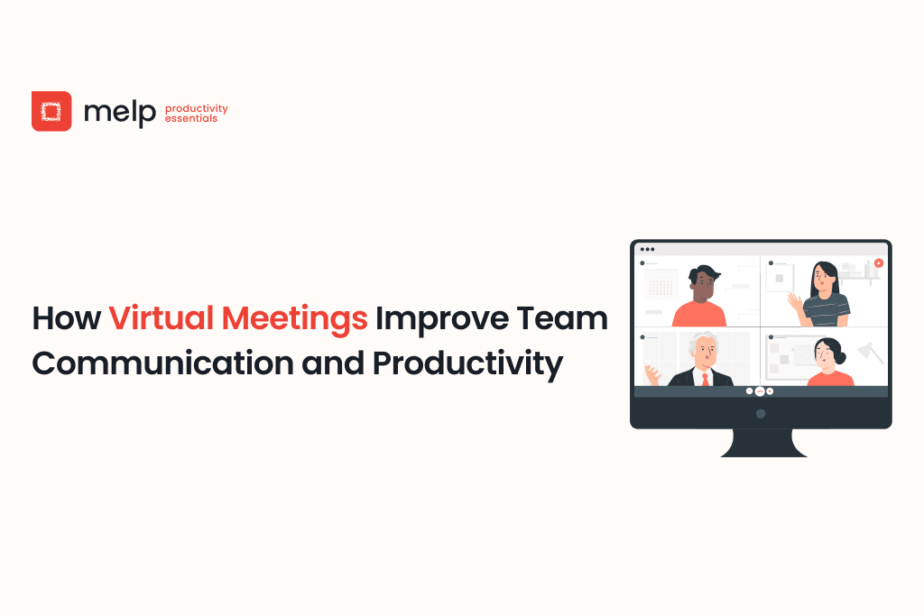 Virtual meeting screen with team members communicating for better productivity.