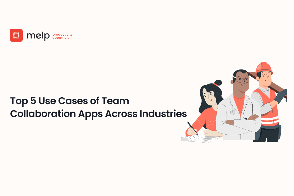 Professionals from multiple fields using team collaboration apps at work