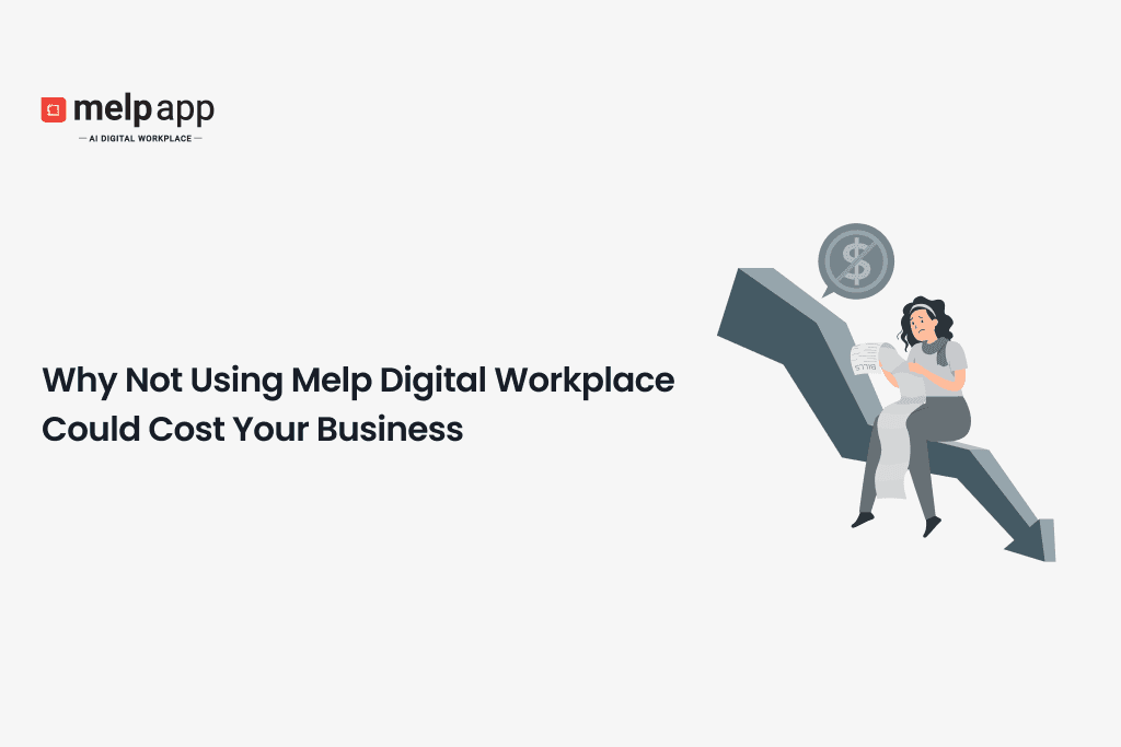Business professional facing challenges from not using Melp digital workplace platform