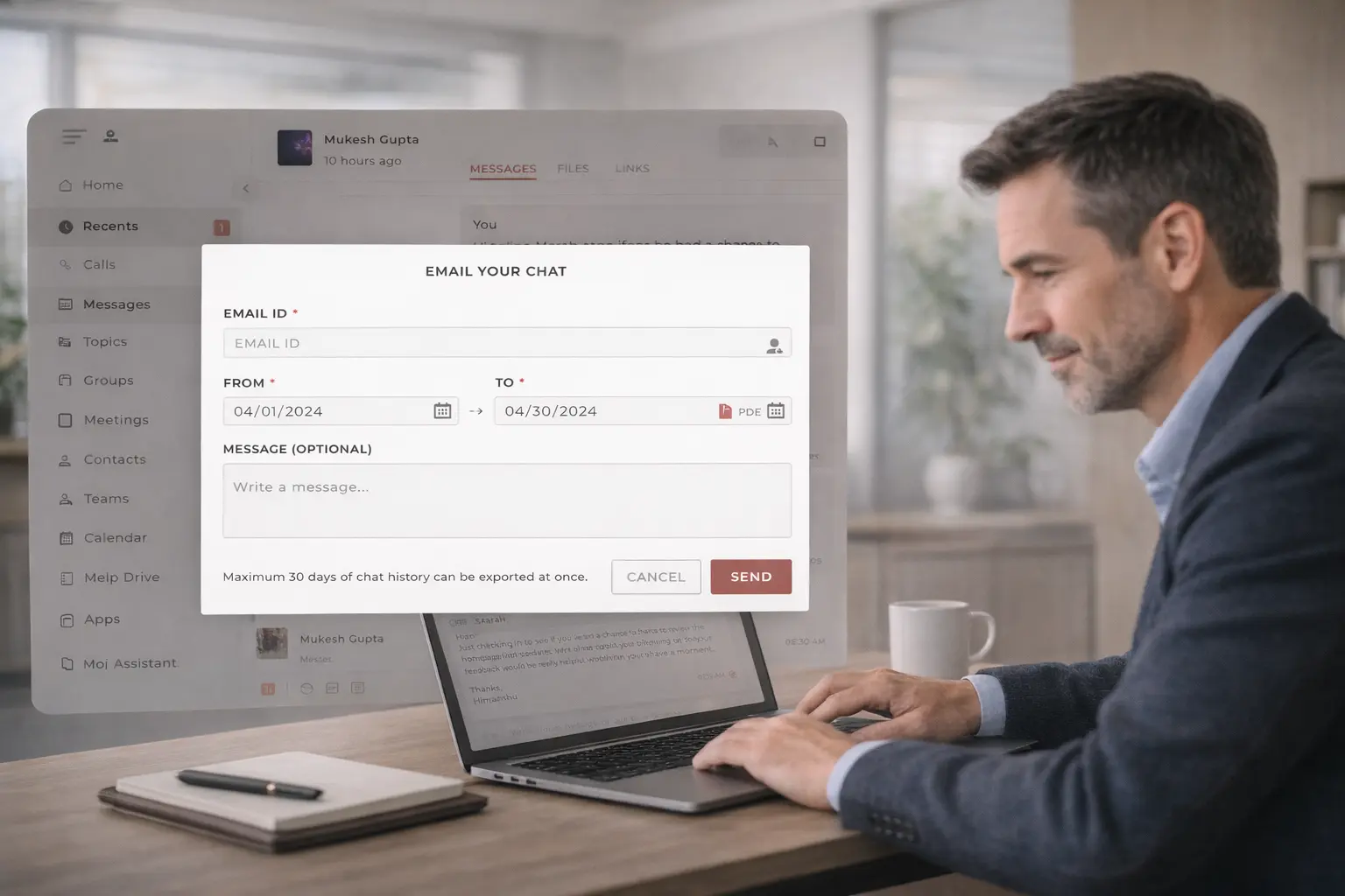 Email Your Chat preview