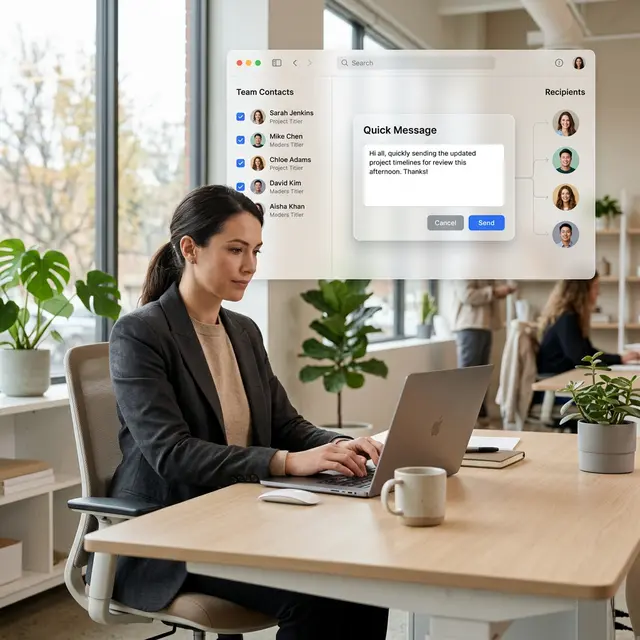 Quick Message preview