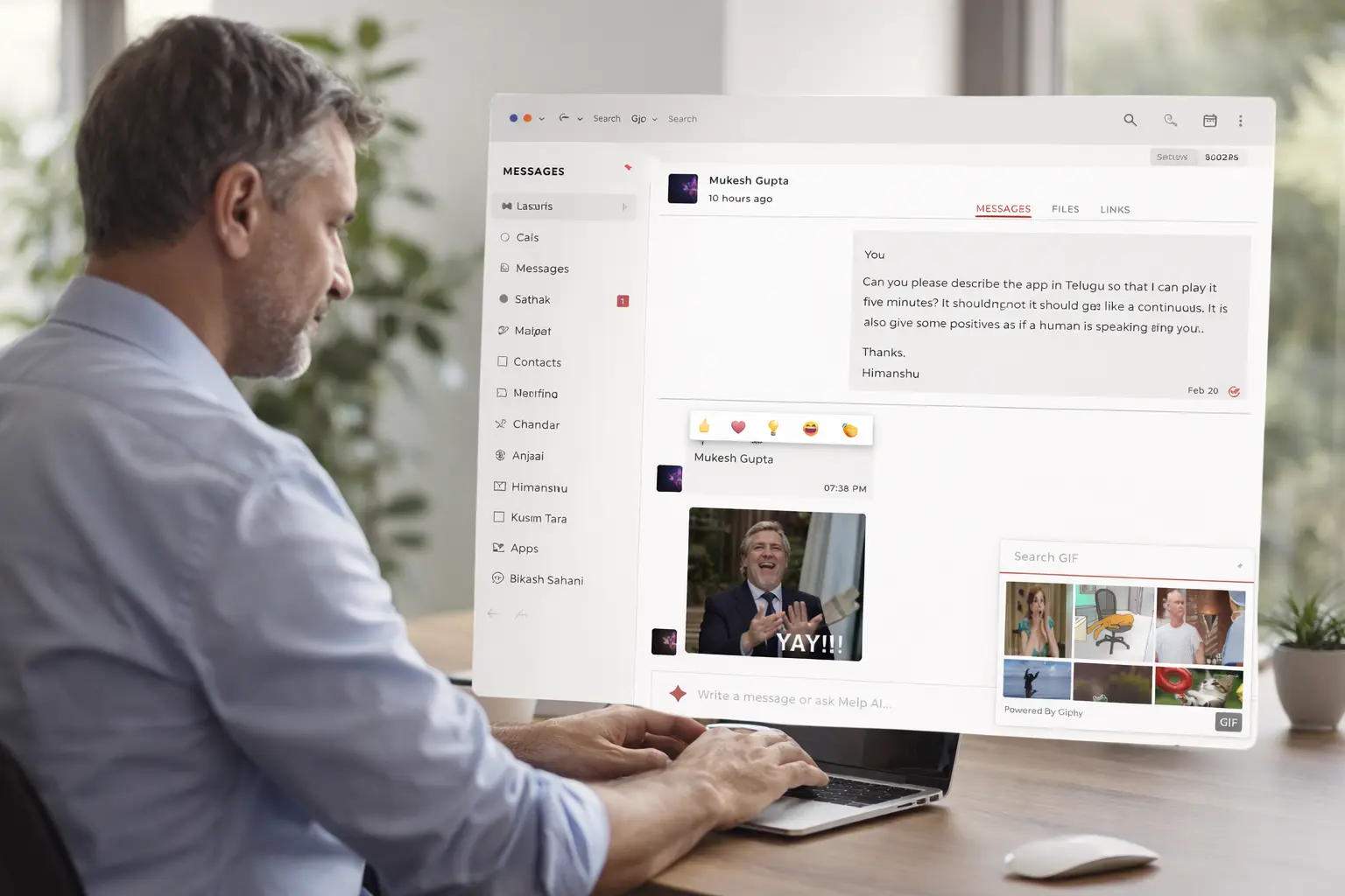 Reactions & GIFs preview