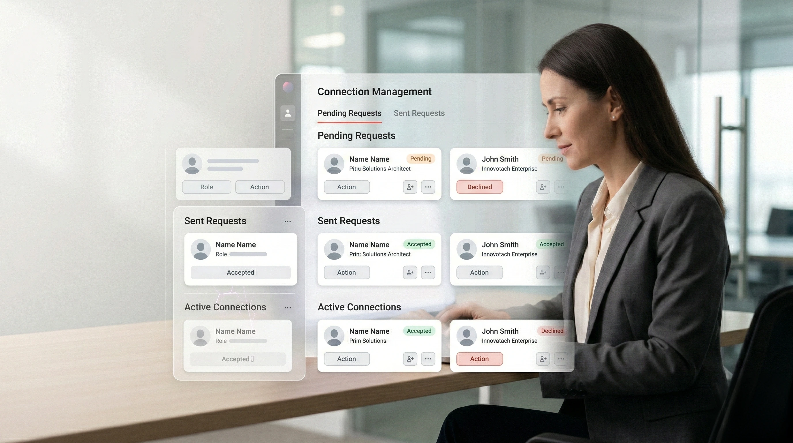 Melp access management showing external participants scoped per project