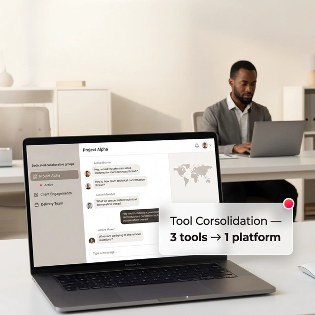 A customer account workspace in Melp spanning onboarding through renewal