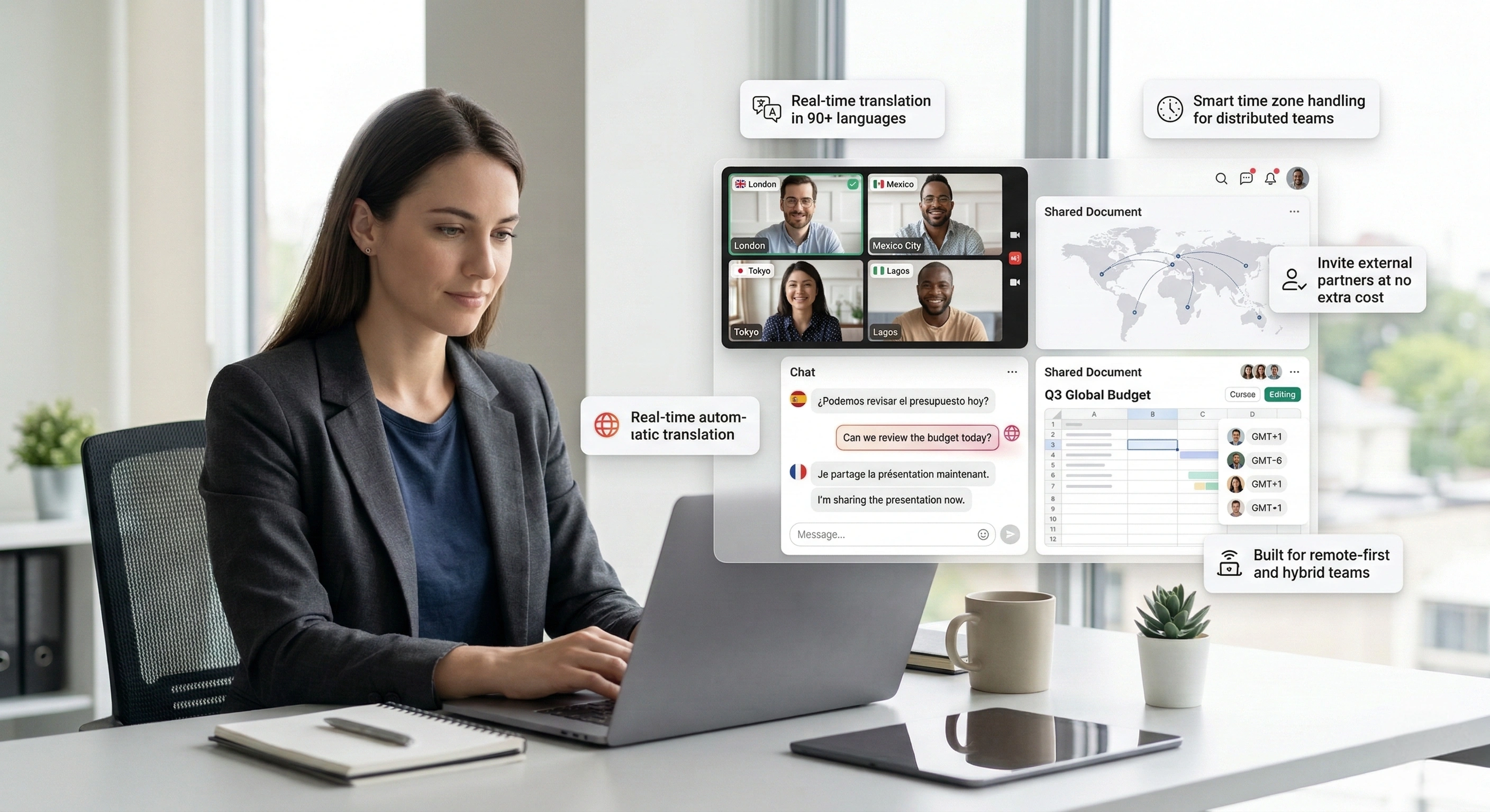 Work across borders, without barriers.